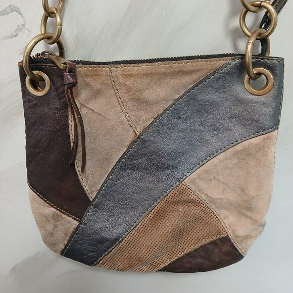 Fossil Handbags - Fossil Vintage Suede & Leather Mailbag